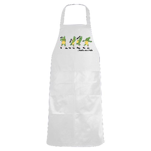 Grembiule cucina con stampa ristorante scuola laboratorio davantino cuoco chef Natale verde